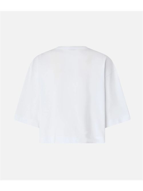 T-shirt cropped con ricamo Love Birds PINKO | 106814A3AM/Z04